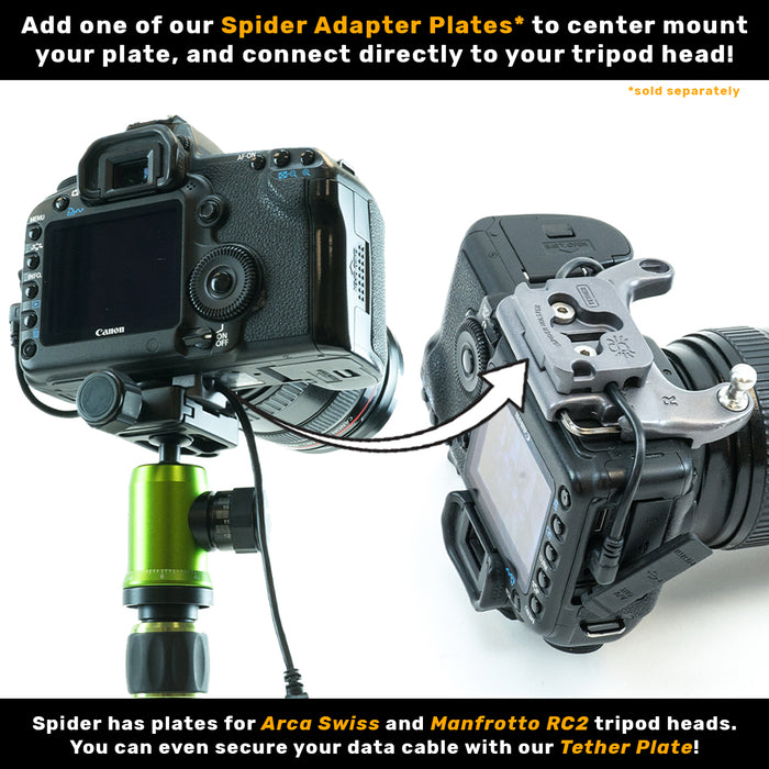 SpiderPro AS2 Plate for Arca Swiss Style Tripods