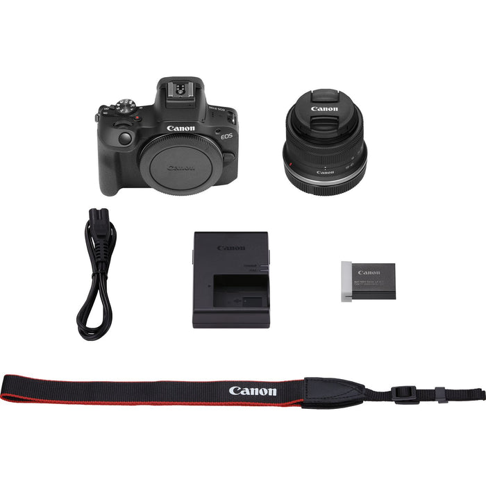 Canon EOS R100 with RF-S 18-45mm F4.5-6.3 IS STM Lens Kit