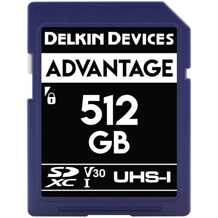 Delkin 512GB SDXC UHS-I Advantage Memory Card (633x)