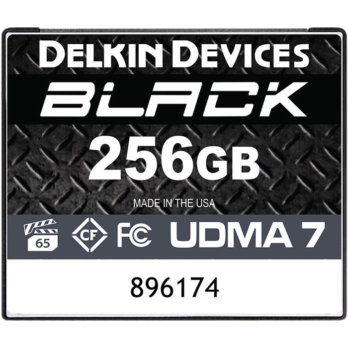 Delkin Black 256GB VPG-65 CF Memory Card