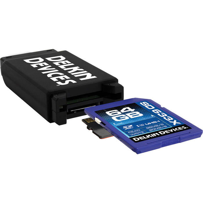 Delkin Devices USB 3.1 SD & MicroSD Memory Card Reader