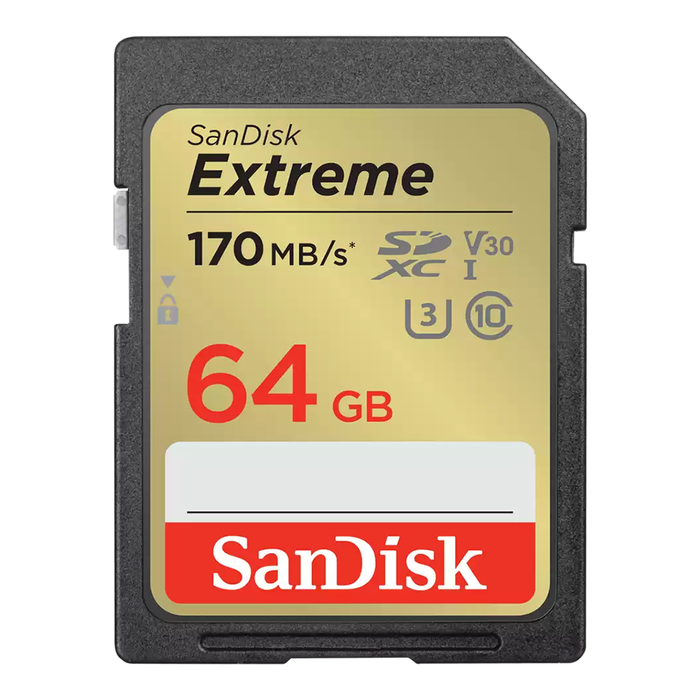 SanDisk Extreme SDXC™ UHS-I 64GB Memory Card