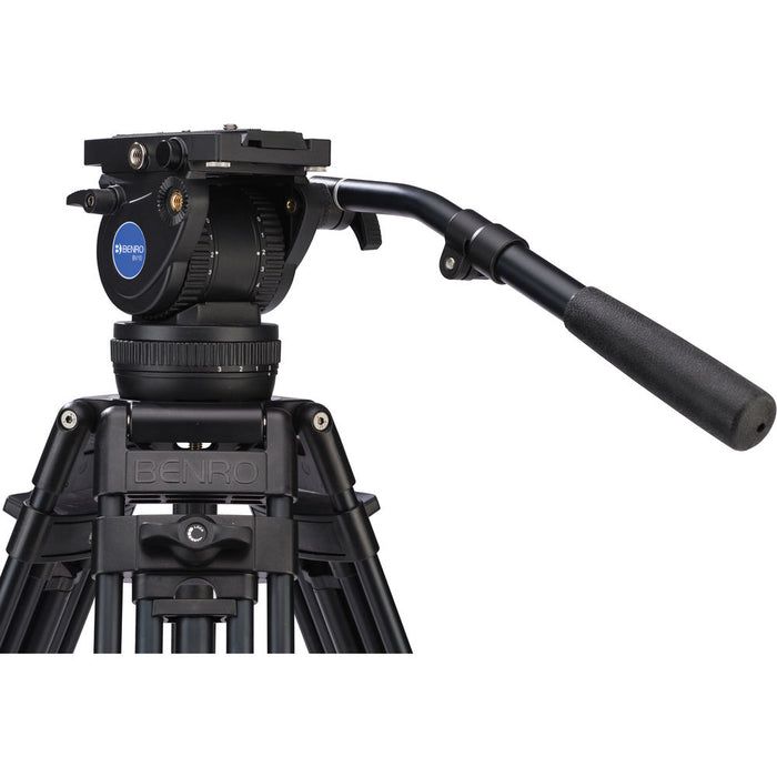 Benro A674TMM Dual-Stage Aluminium Video Tripod with BV10 Video Head and 100mm Bowl