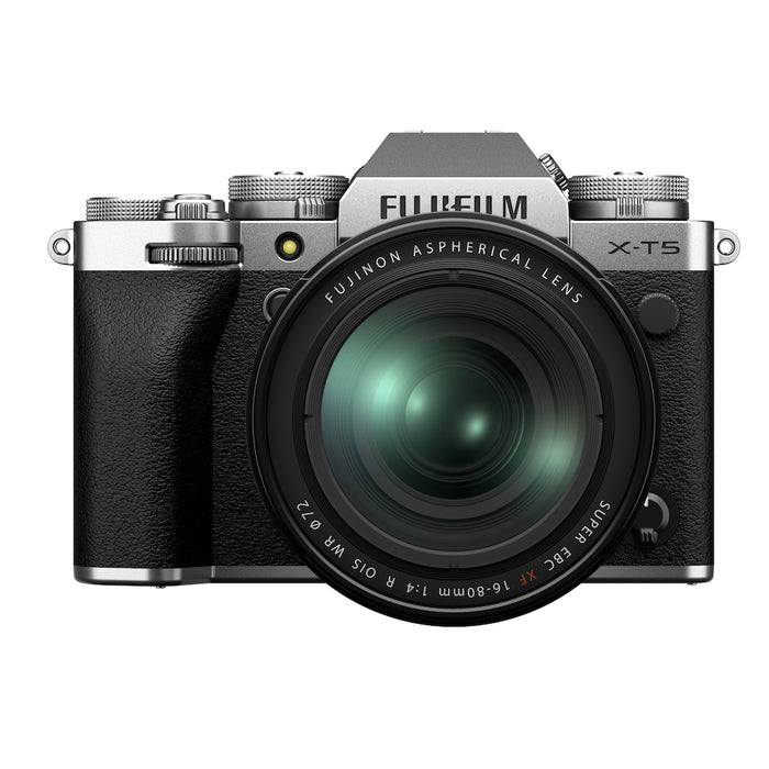 Fujifilm X-T5 Kit with XF 16-80mm f/4.0 OIS WR Lens Silver