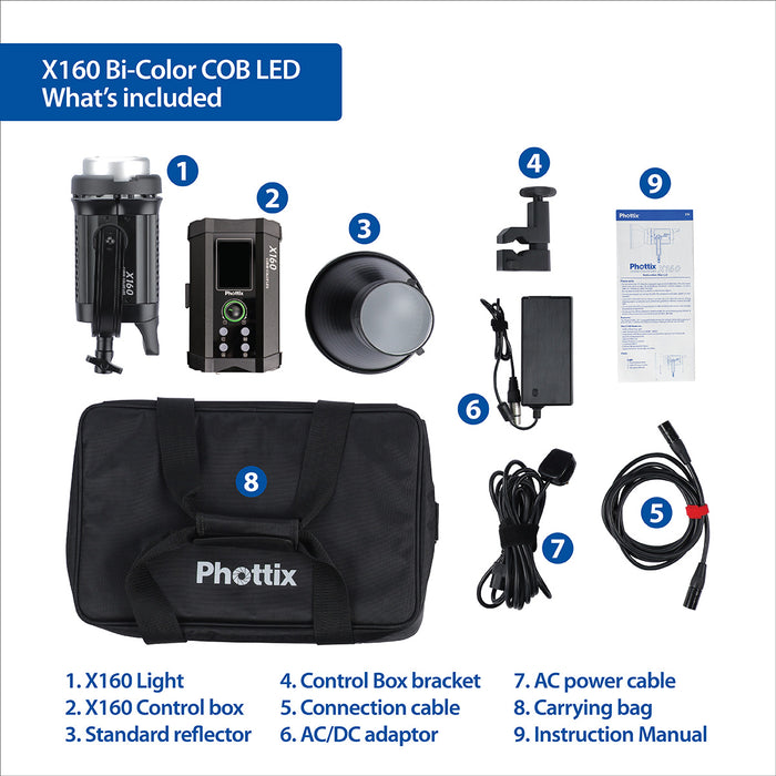 Phottix X160 COB Bi-Colour LED
