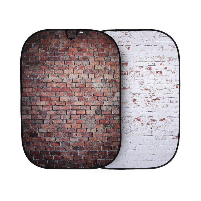 Manfrotto Urban Background 1.5 x 2.1m Classic Red/Distressed White Brick