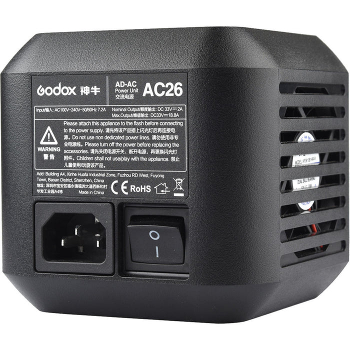 Godox AC26 AC Adapter for AD600Pro 