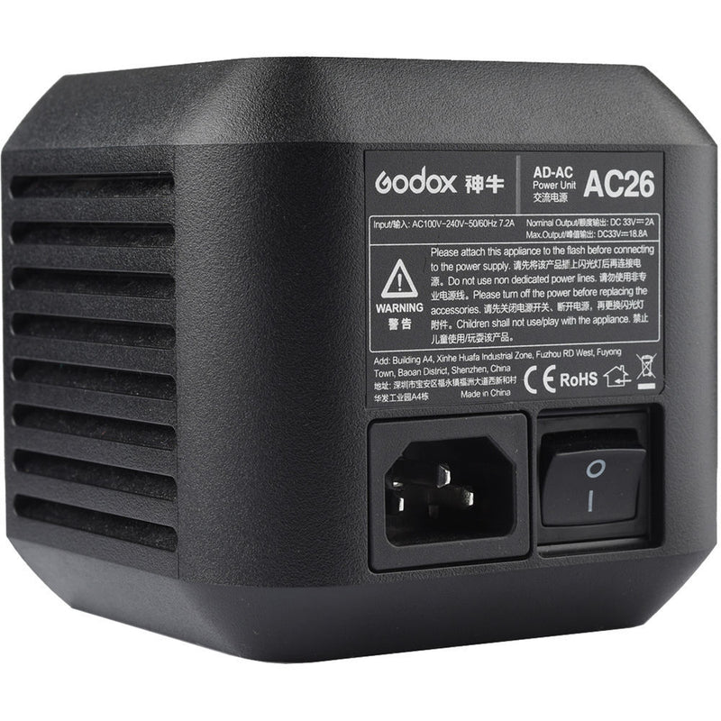 Godox AC26 AC Adapter for AD600Pro, AD600ProII, AD800Pro