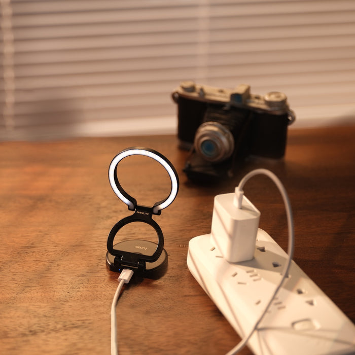 Nanlite Lumo Phone Ring Light MagSafe Compatible Polar Black