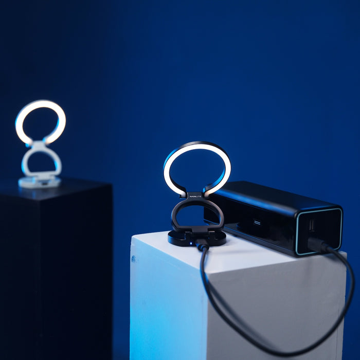 Nanlite Lumo Phone Ring Light MagSafe Compatible Polar Black