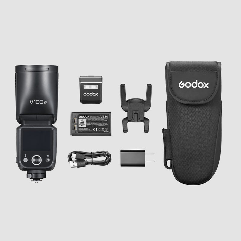 Godox V100 F 100Ws Round-Head TTL Speedlite for Fujifilm