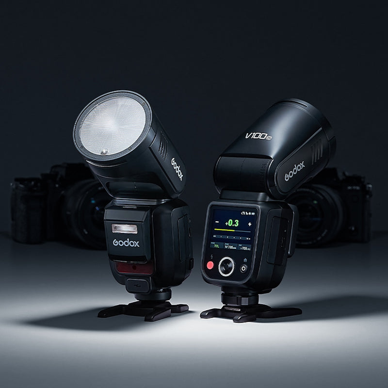 Godox V100 F 100Ws Round-Head TTL Speedlite for Fujifilm
