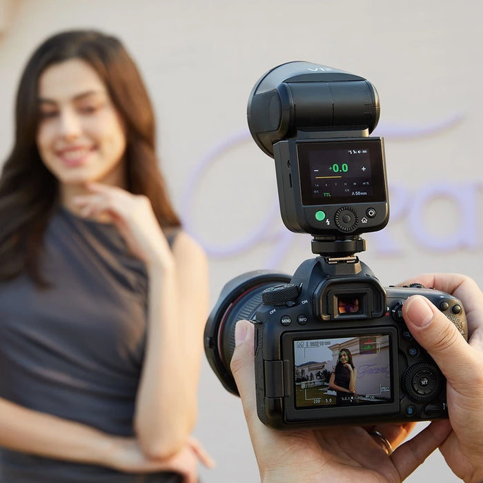 Godox V1 Mid O 55Ws Round-Head TTL Speedlite for Olympus/Panasonic