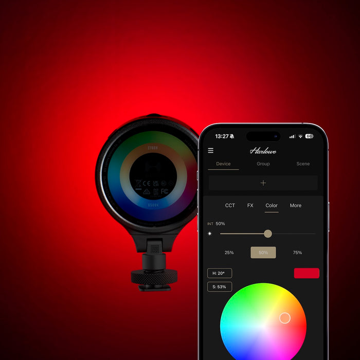 Harlowe Sol 5 Spectra RGB Mobile Light for Magsafe On-Camera Kit