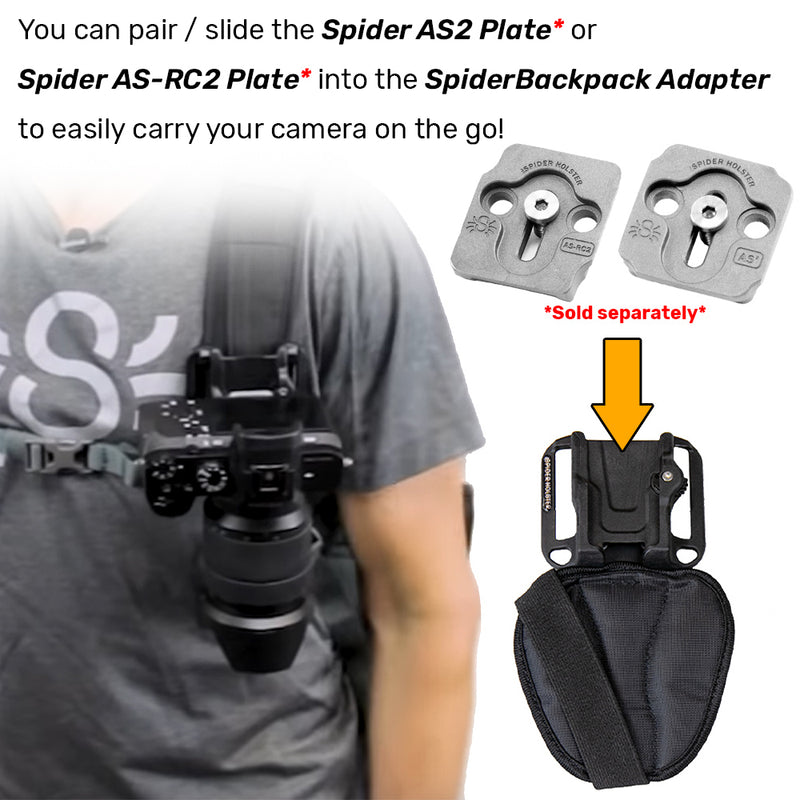 Spider Holster Spider-X Backpack Adapter & GoPro Plate Only