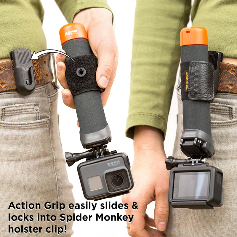 Spider Holster SpiderMonkey Action Grip - Gimbal Grip & Clip