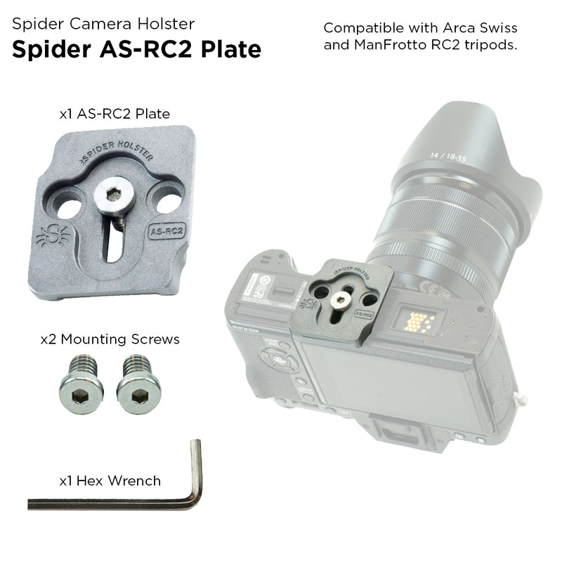 Spider Holster SpiderPro AS2 Arca Swiss & Manfrotto Tripod Adapter Plate