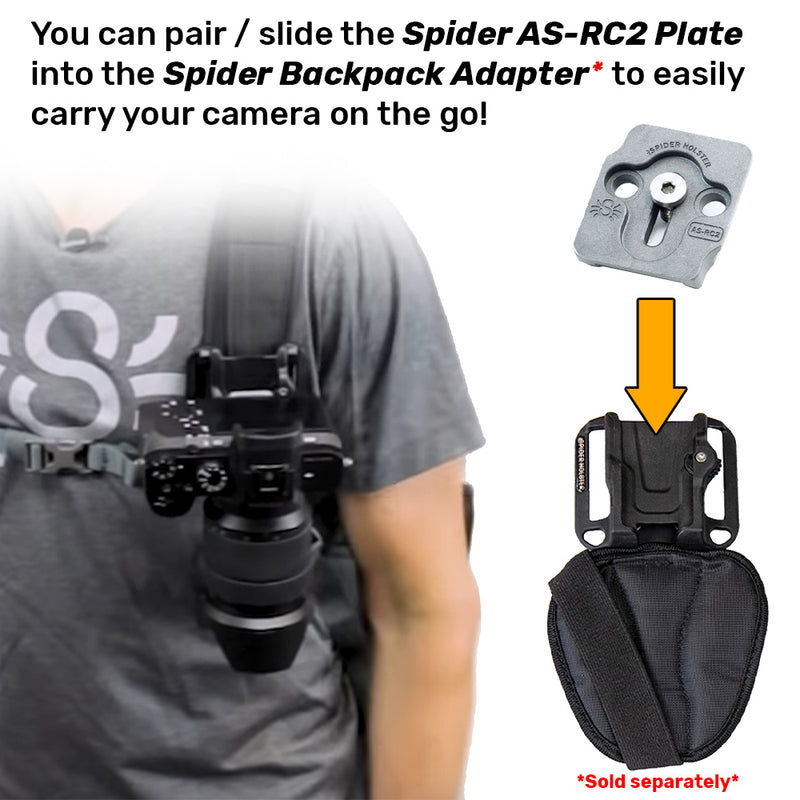 Spider Holster SpiderPro AS2 Arca Swiss & Manfrotto Tripod Adapter Plate