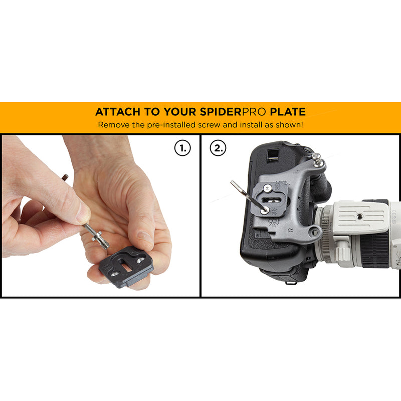 Spider Holster SpiderPro AS2 Arca Swiss & Manfrotto Tripod Adapter Plate