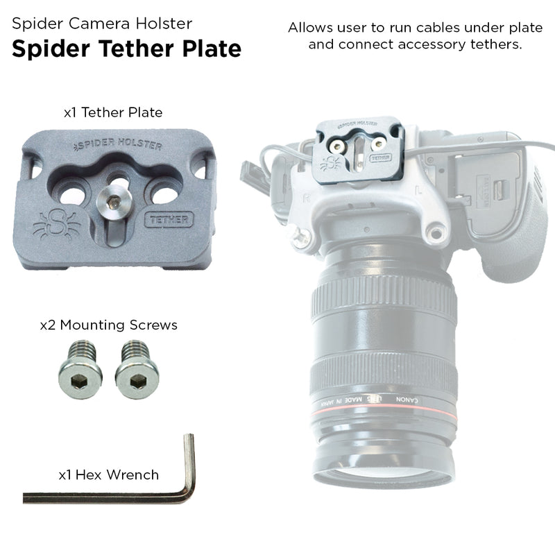 Spider Holster SpiderPro Tether Cable Tripod Adapter Plate
