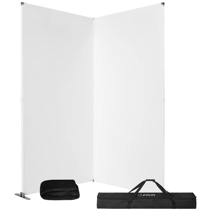 Westcott V-Flat Single Frame and Fabric Kit White & Black