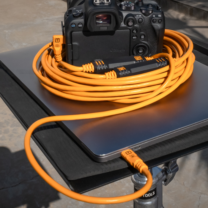 Tether Tools Tether Pro USB-C to USB-C Right Angle 31' (9m) Cable (Select Variant)