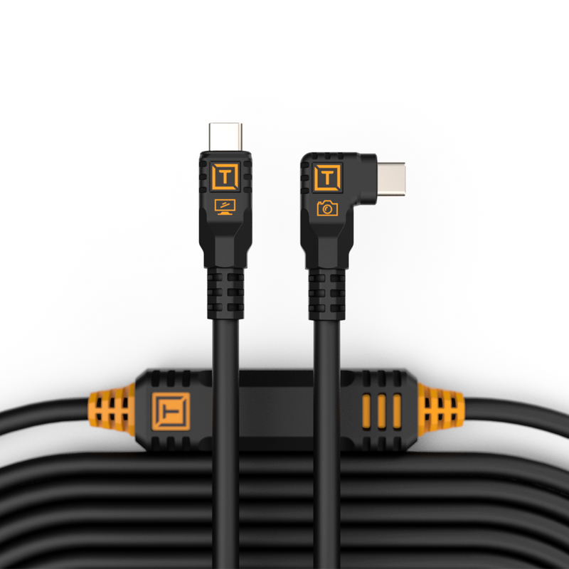 Tether Tools Tether Pro USB-C to USB-C Right Angle 31' (9m) Cable (Select Variant)