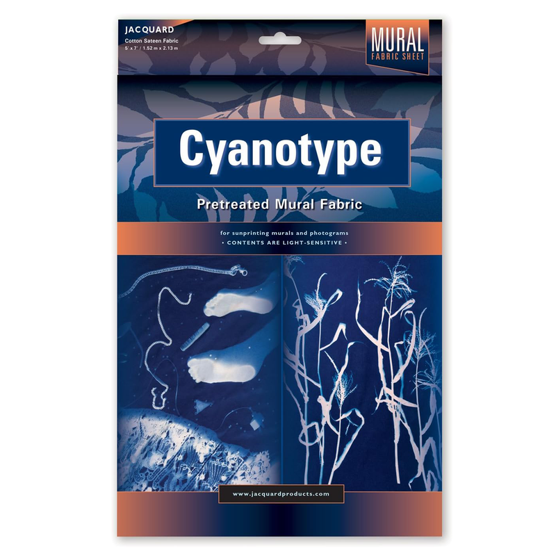 Jacquard Cyanotype Pretreated Mural Fabric