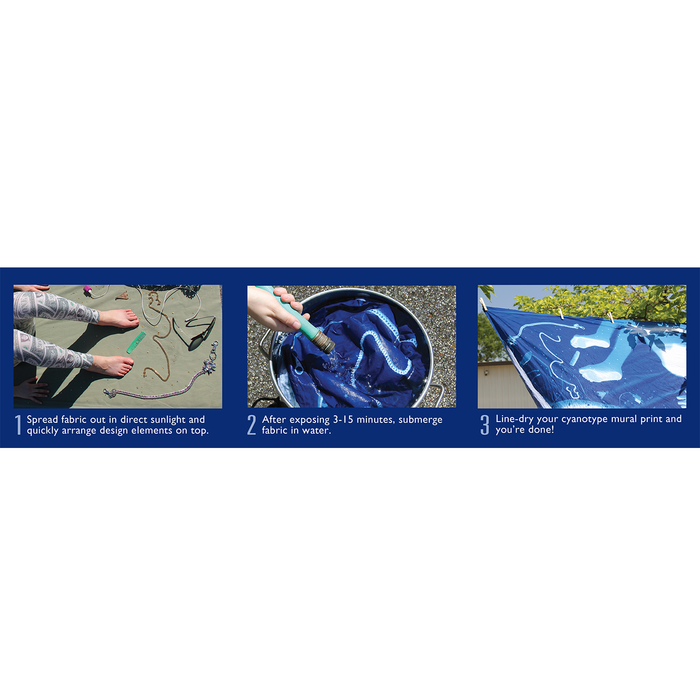 Jacquard Cyanotype Pretreated Mural Fabric