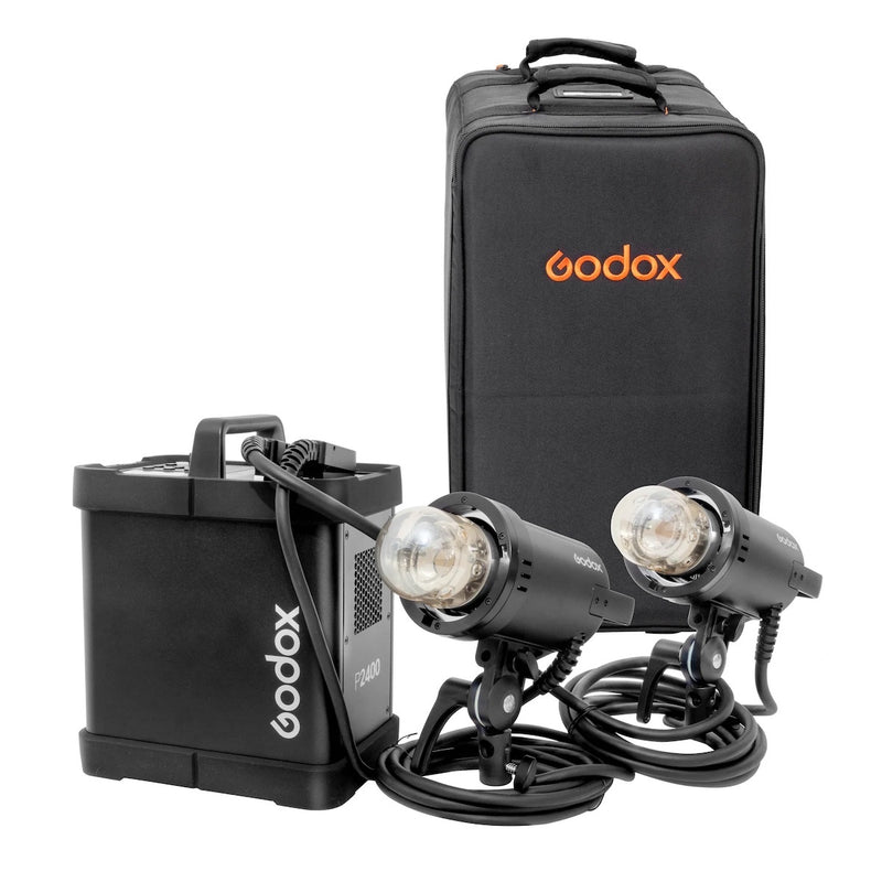 Godox P2400 Kit Power Pack Kit with 2x H2400P Flash Heads