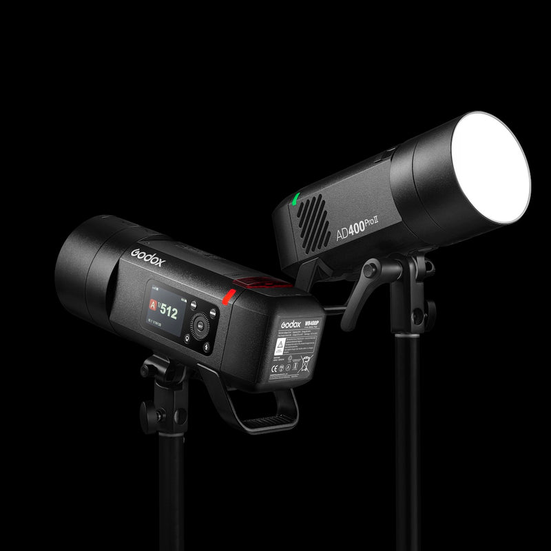 Godox AD400Pro II TTL Outdoor Battery Flash Head with Bowens S-Type Adapter