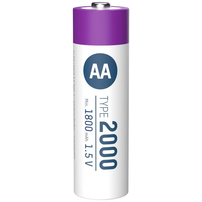 Ansmann Akkuzelle Mignon AA / LR6, 1,5V 1800 mAh, 4 Stück Ansmann Akkuzelle Mignon AA / LR6, 1,5V 1800 mAh, 4 Stück