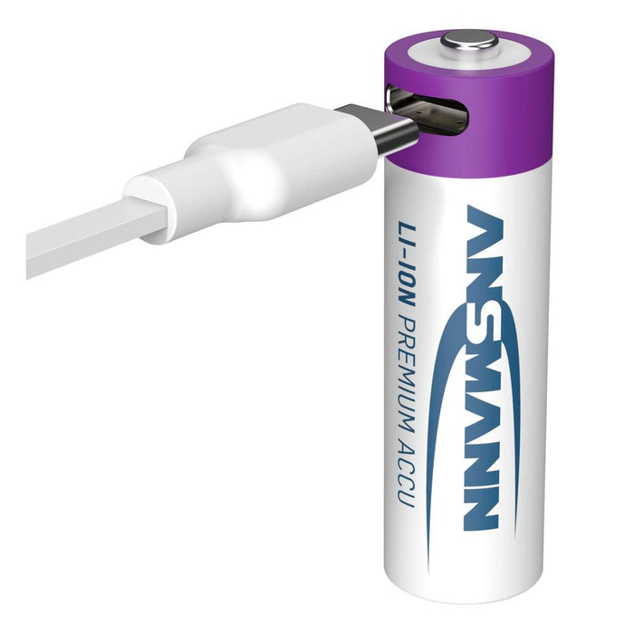 ANSMANN 9V Lithium Rechargeable Battery With USB-C