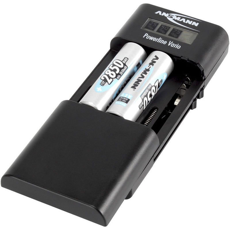Ansmann Powerline Vario Battery Charger or Li-Ion, Li-Po, AA & AAA Batteries