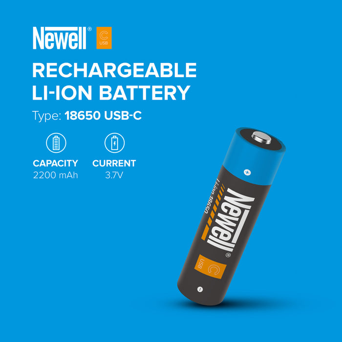 Newell 18650 USB-C 2200mAh Rechargeable Battery