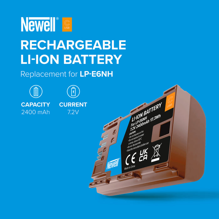 Newell LP-E6NH USB-C Battery for Canon