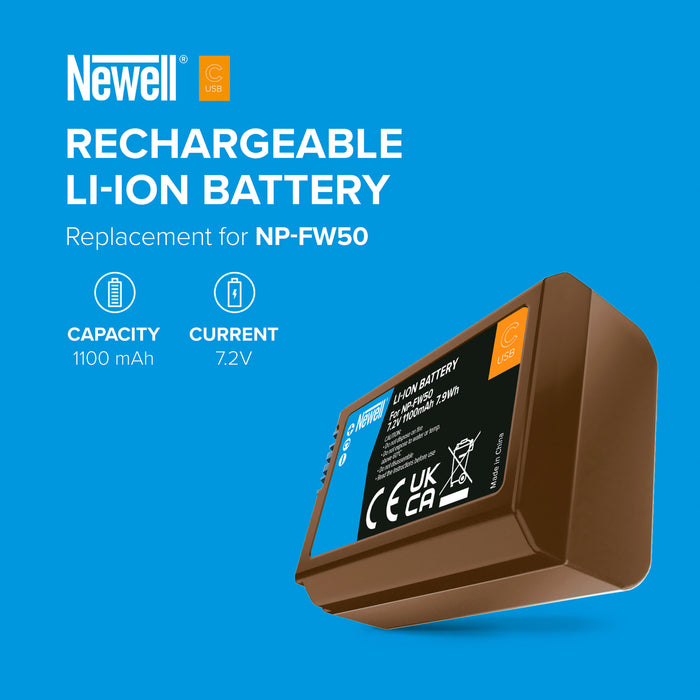 Newell NP-FW50 USB-C Battery for Sony