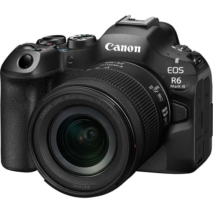Canon EOS R6 Mark III Full Frame Mirrorless Camera RF 24-105 f/4-7.1 IS STM Lens Kit