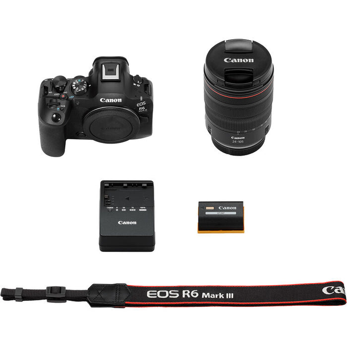 Canon EOS R6 Mark III Full Frame Mirrorless Camera RF 24-105 f/4-7.1 IS STM Lens Kit