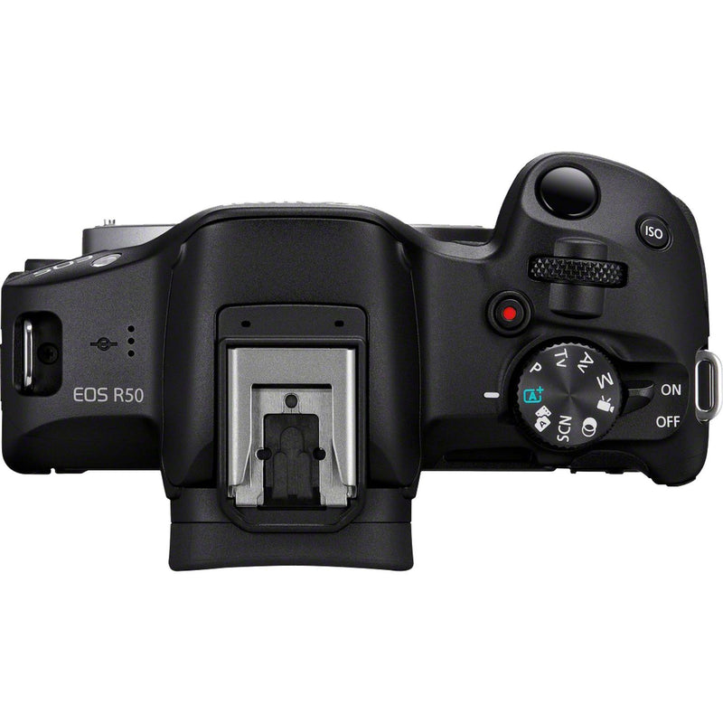Canon EOS R50 with RF-S 18-45mm Lens Creator Kit