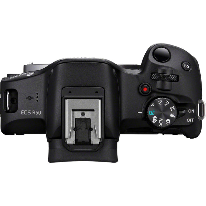 Canon EOS R50 with RF-S 18-45mm Lens Creator Kit