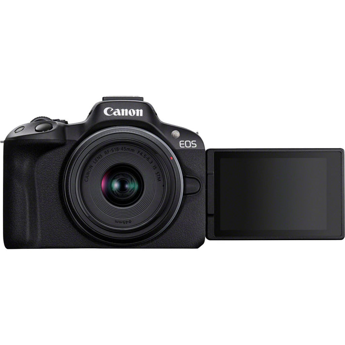 Canon EOS R50 with RF-S 18-45mm Lens Creator Kit