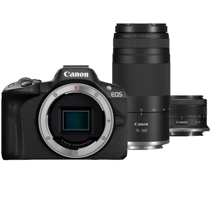 Canon EOS R50 with RF-S 18-45mm & RF 75-300mm Lens Kit