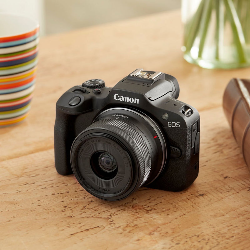 Canon EOS R100 with RF-S 18-45mm F4.5-6.3 IS STM Lens Kit