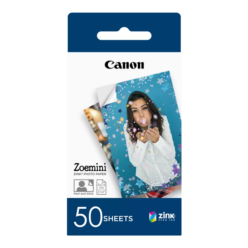 Canon Zoemini Zink 2"x3" Photo Paper (20 Sheets or 50 Sheets)