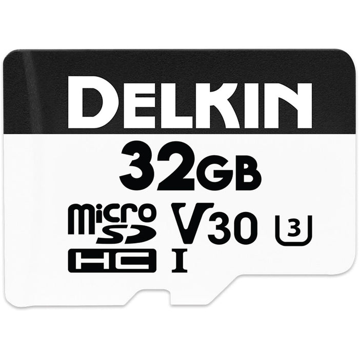 Delkin 32GB microSDHC UHS-I Hyperspeed Memory Card with SD Adapter
