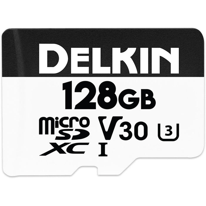 Delkin 128GB microSDXC UHS-I Hyperspeed Memory Card with SD Adapter