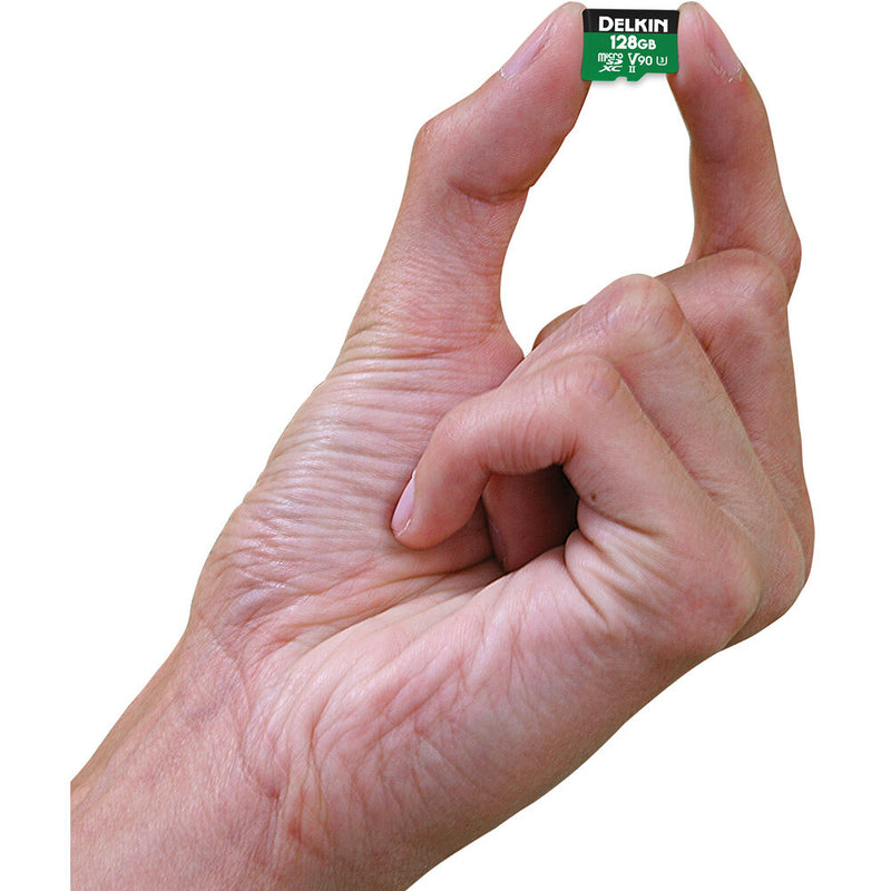Delkin 128GB microSDXC UHS-II Power Memory Card with SD Adapter