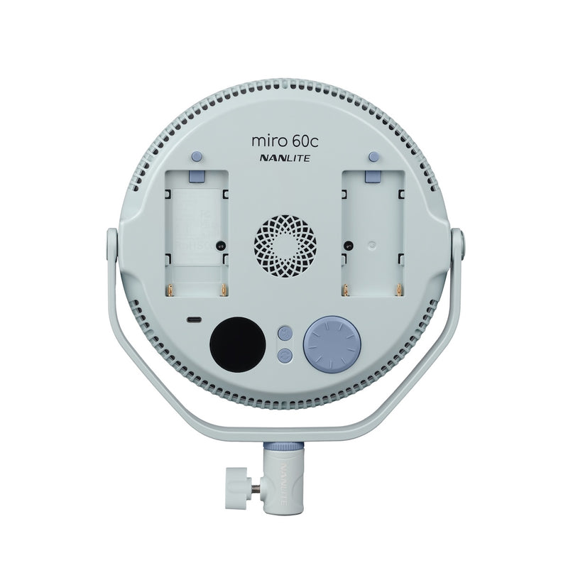 Nanlite Miro 60C LED RGBW Round Panel 2 Light Kit Mint Blue