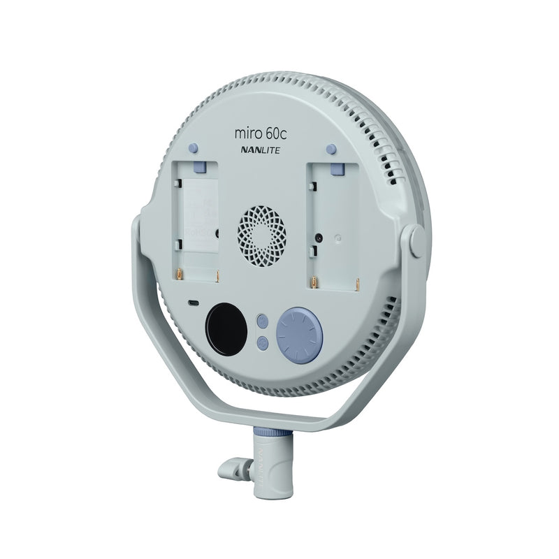 Nanlite Miro 60C LED RGBW Round Panel 2 Light Kit Mint Blue